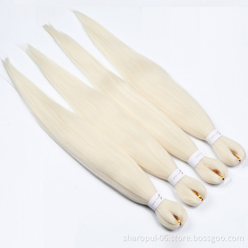 100% Japanese fiber braid hair hot water setting no tangle Ombre Crochet Extension featured end free sample braiding hair